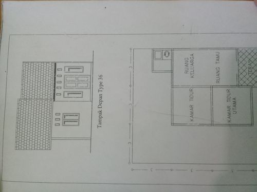 foto denah rumah tipe RSH perumahan Musti Jaya Indah VII