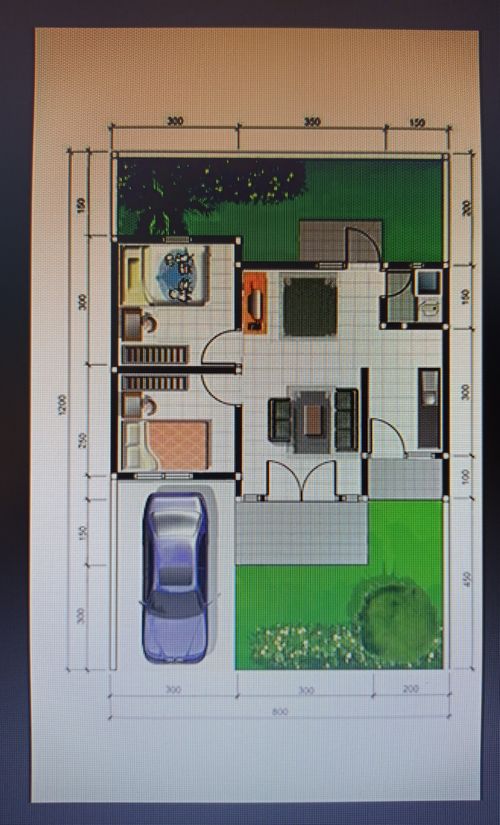 foto denah rumah tipe RSH 36 perumahan Griya ellang smesta 9