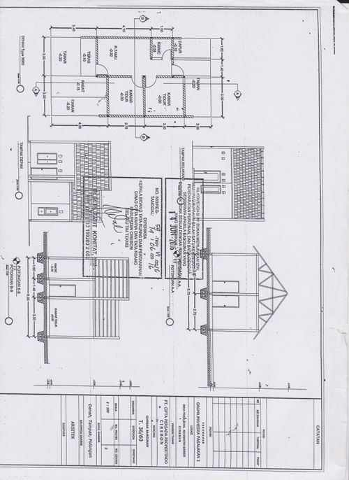 foto denah rumah tipe 36/60 perumahan GRAHA MAHESKA PASALAKAN 1