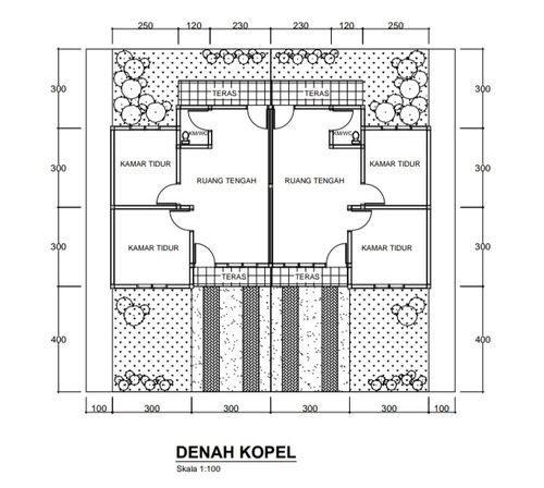 foto denah rumah tipe 36/91 perumahan Yoshie Dyfa Land