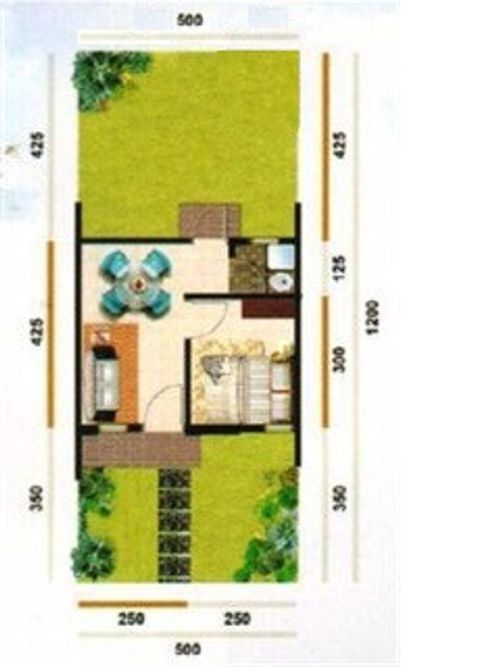 foto denah rumah tipe 22 perumahan PURI NIRWANA RESIDENCES ( PNR )