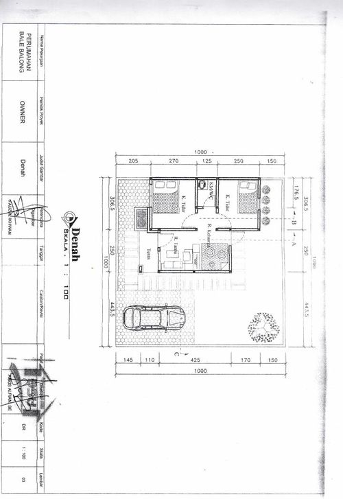 foto denah rumah tipe 32 perumahan BALE BALONG RESIDENCE