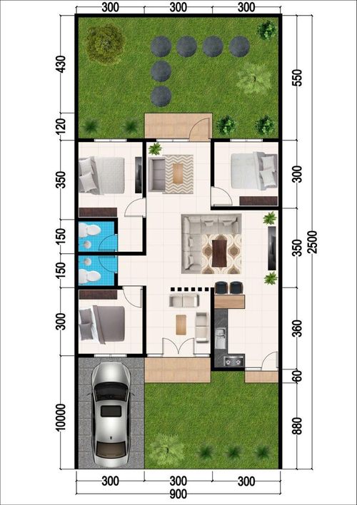 foto denah rumah tipe 70 perumahan AROLIPU RESIDENCE