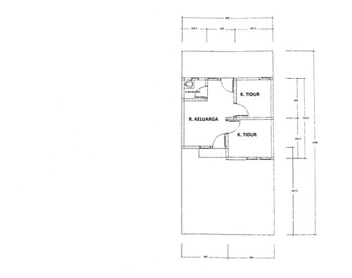 foto denah rumah tipe t.30 perumahan Tugu Mutiara 3