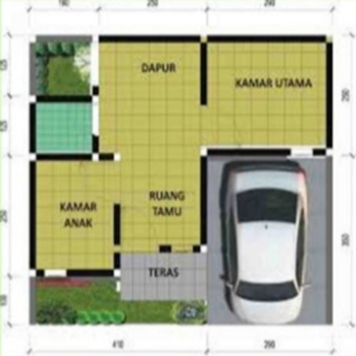 foto denah rumah tipe 36 perumahan FAMILY ASRI