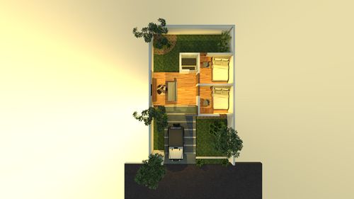 foto denah rumah tipe 27 perumahan GREEN ASIA