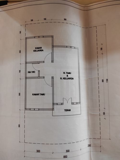 foto denah rumah tipe 36/102 perumahan GRIYA ANDARA