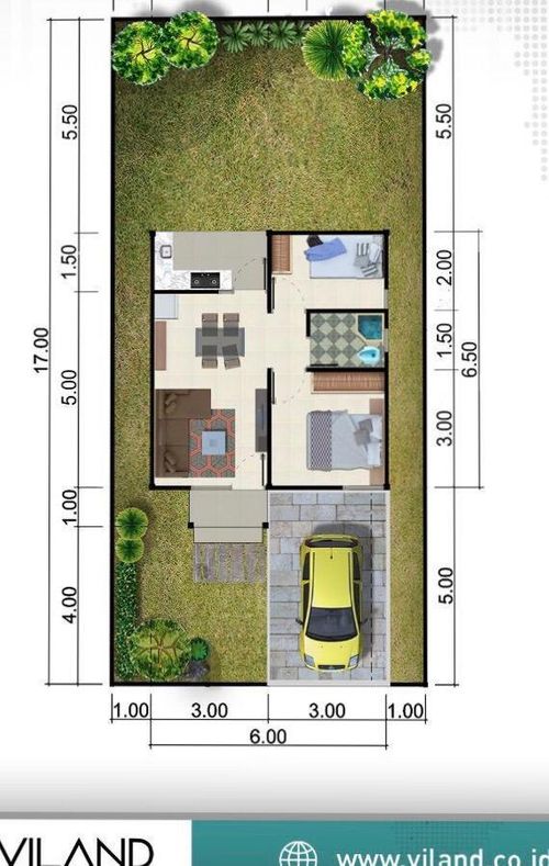 foto denah rumah tipe 36+ perumahan GREENLAND RESIDENCE 2