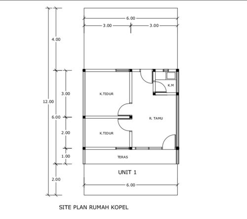 foto denah rumah tipe 30 perumahan PERUMAHAN ARTAMAKMUR REGENCY
