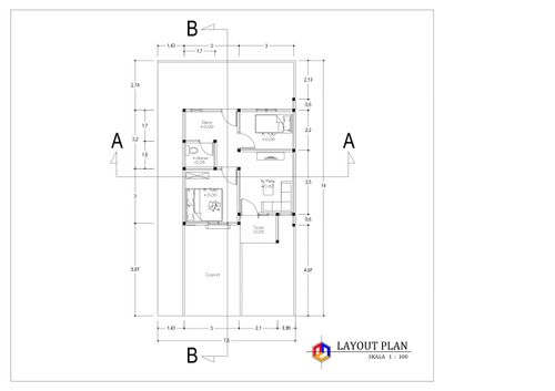 foto denah rumah tipe 36 perumahan GANI RESIDENCE 2