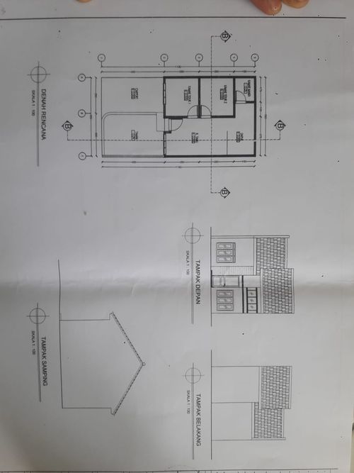 foto denah rumah tipe 36/60 perumahan Galuh Pakuan Residence