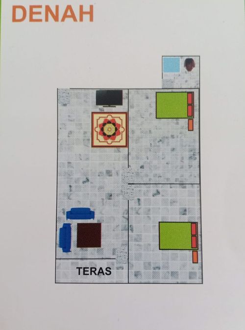 foto denah rumah tipe 36 Subsidi perumahan Sriwijaya Indah I
