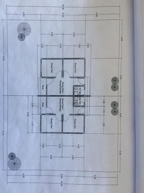 foto denah rumah tipe 30/150 perumahan BELU REGENCY