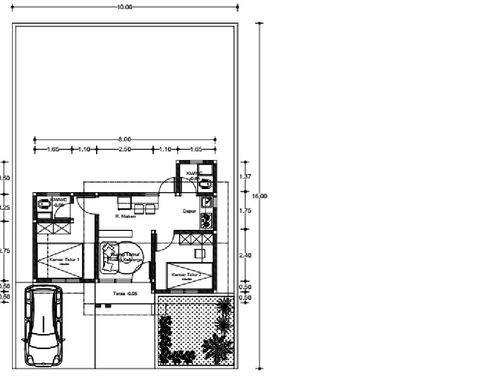 foto denah rumah tipe Subsidi perumahan ADZMA AZMI RESIDANCE