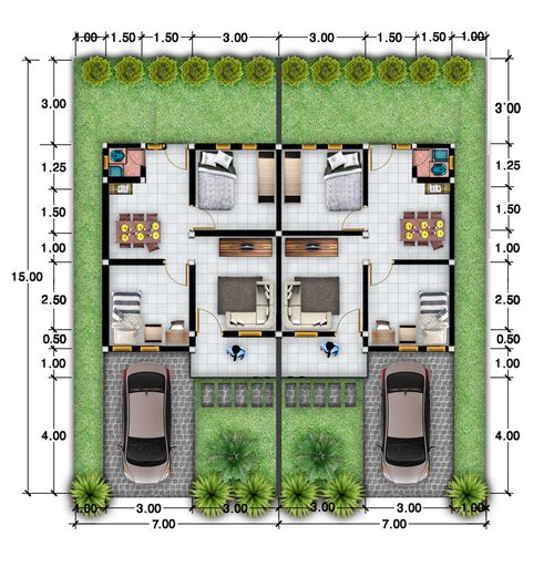 foto denah rumah tipe 36 subsidi perumahan GRIYA ISLAMIC CENTER 