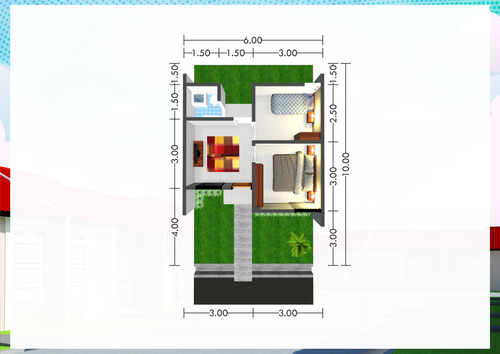 foto denah rumah tipe 29Jad perumahan Kepuren Residence 2 Ranjeng