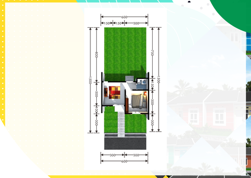 foto denah rumah tipe 22Za perumahan Taman Tukmudal Indah II