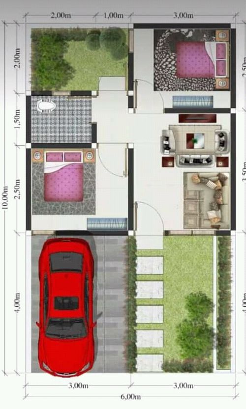 foto denah rumah tipe 30 perumahan Perumahan kaligawe indah 1 2 3
