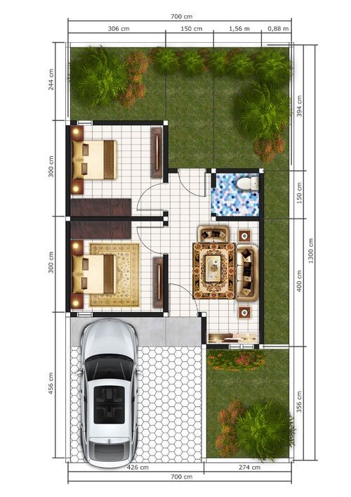 foto denah rumah tipe CN perumahan LeGrand 3