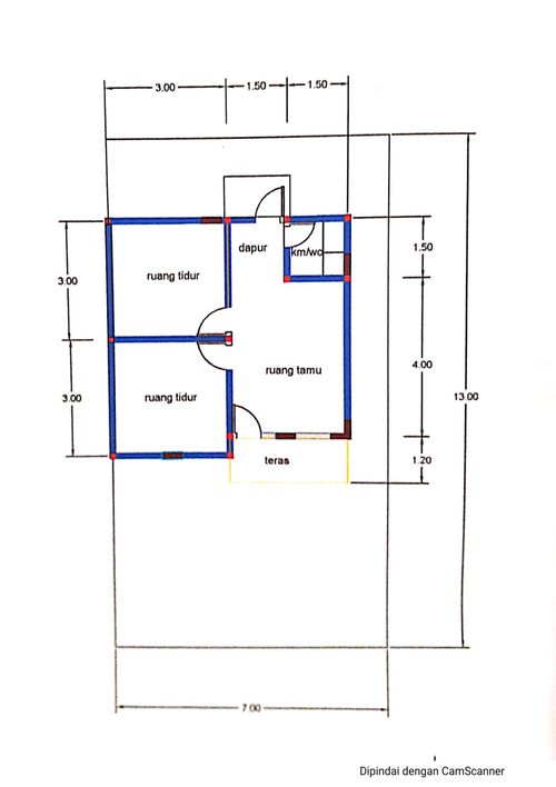 foto denah rumah tipe 36 perumahan GALATIA RESIDENCE 2