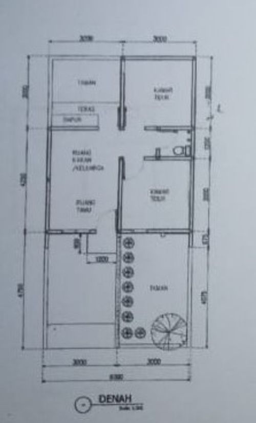 foto denah rumah tipe 36 perumahan d'TALLASA VILLAGE