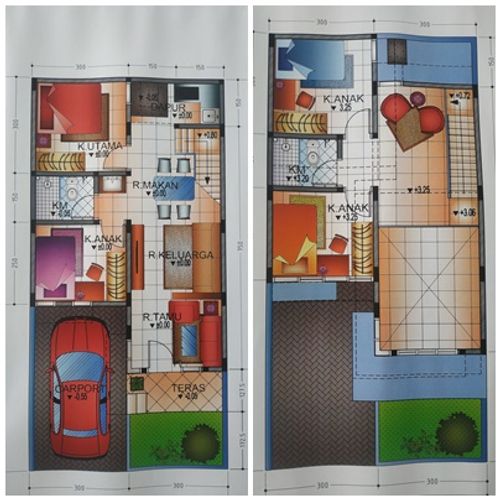 foto denah rumah tipe 81 perumahan The West