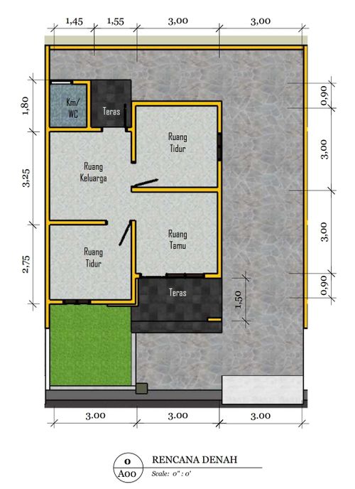 foto denah rumah tipe 36 perumahan Griya Mirna