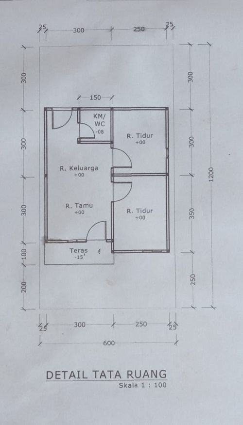 foto denah rumah tipe 36 perumahan GRAND LIMAU
