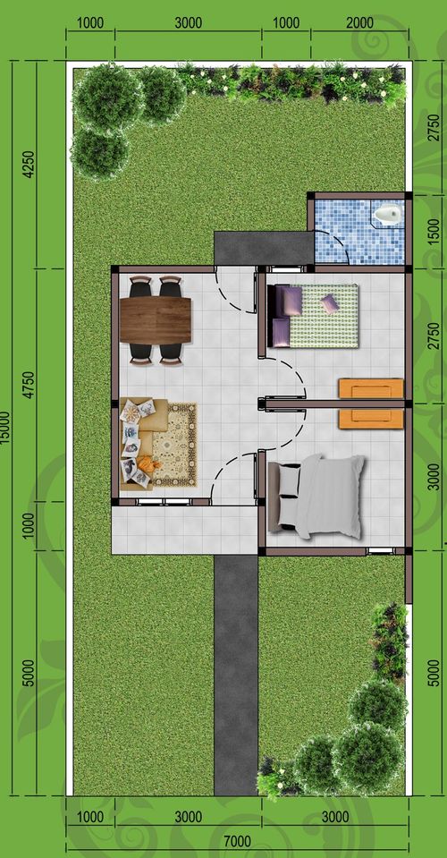 foto denah rumah tipe RST perumahan TAMAN SUKOREJO INDAH