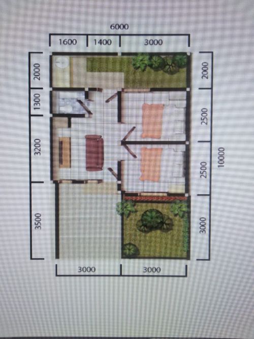 foto denah rumah tipe 30/60 perumahan green ciomas residence