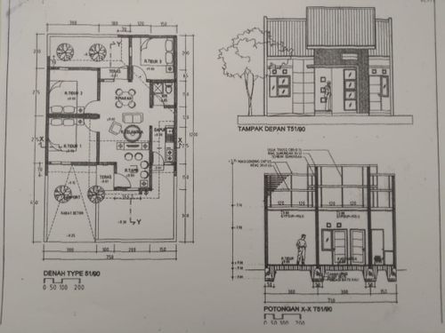 foto denah rumah tipe 45/82 perumahan KHARISMA REGENCY