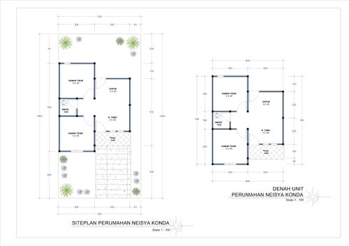foto denah rumah tipe    36 perumahan NEISYA KONDA