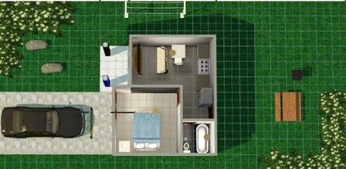foto denah rumah tipe 36/179 perumahan PURI PERDANA