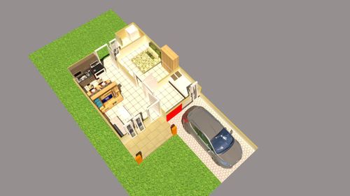 foto denah rumah tipe 36 perumahan Wonodadi Asri