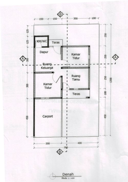 foto denah rumah tipe 36/84 perumahan ANJELINA RESIDENCE