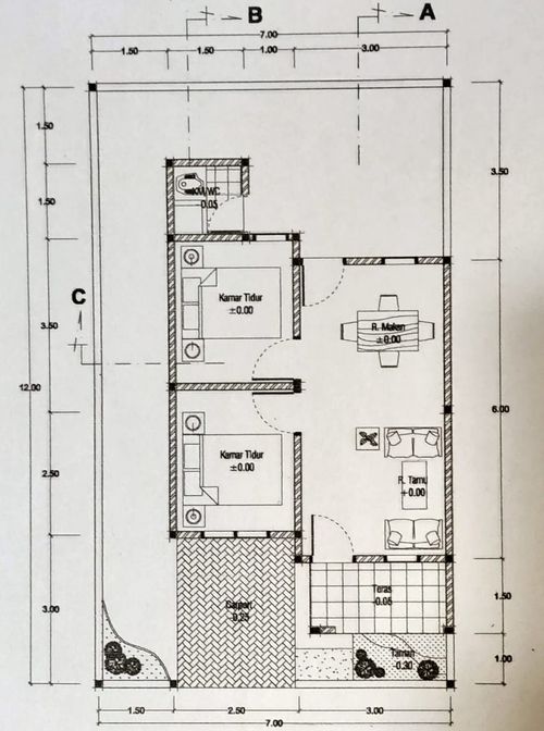 foto denah rumah tipe 36 perumahan PERUMAHAN ISTANA BANYUPUTIH