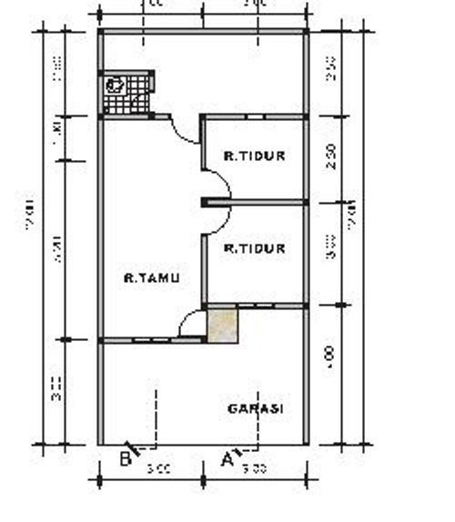 foto denah rumah tipe 36 perumahan SEGERI ABADI RESIDENCE
