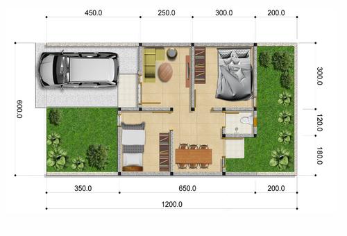 foto denah rumah tipe Zigma 2020 (156-72) perumahan ZIGMA ROYAL PARK