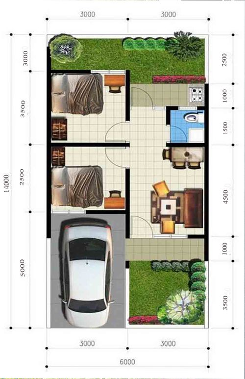 foto denah rumah tipe 36 perumahan RESTU PERMAI 02