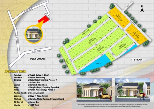 foto denah rumah tipe 36 perumahan Gilby Residence