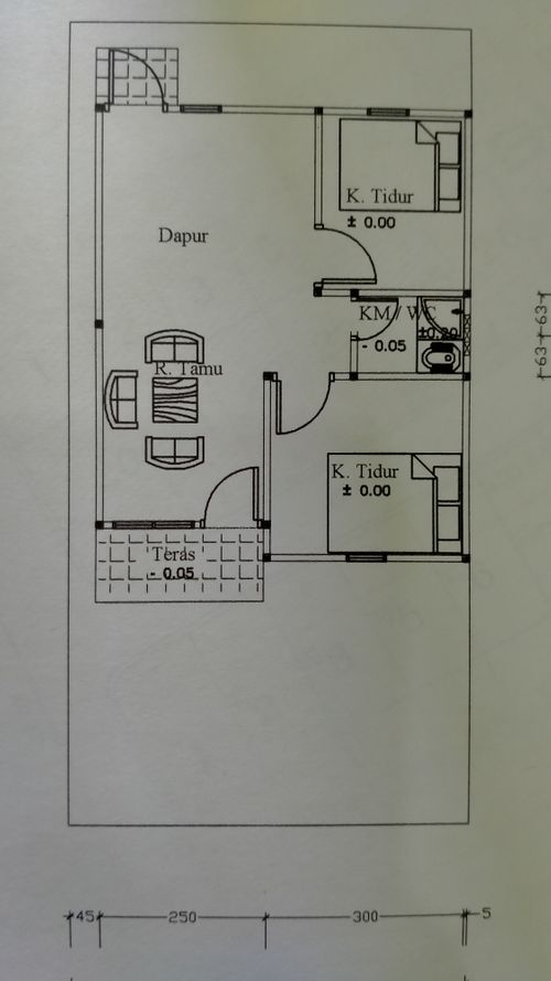 foto denah rumah tipe 36 perumahan Golden village