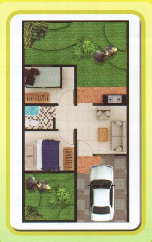 foto denah rumah tipe 30/72 perumahan Bukit Mas Residence