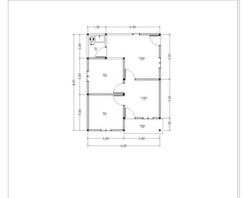 foto denah rumah tipe 36 perumahan Gizatama Residence