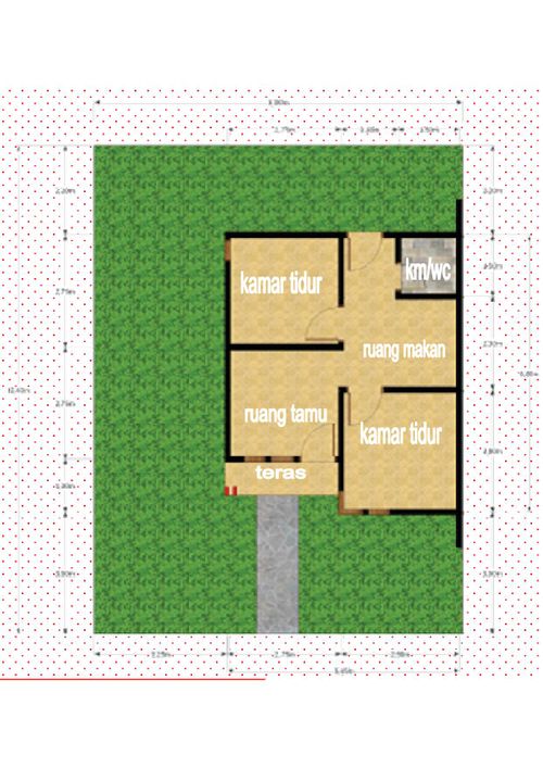 foto denah rumah tipe RUMAH SUBSIDI 36 M2 perumahan Perumahan Selayang Pandang Asri