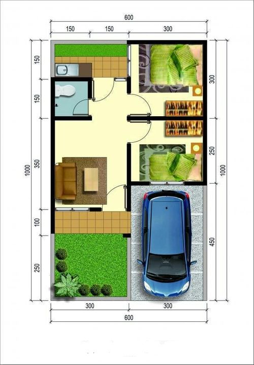 foto denah rumah tipe SUBSIDI perumahan VILLA MUTIARA JAYA