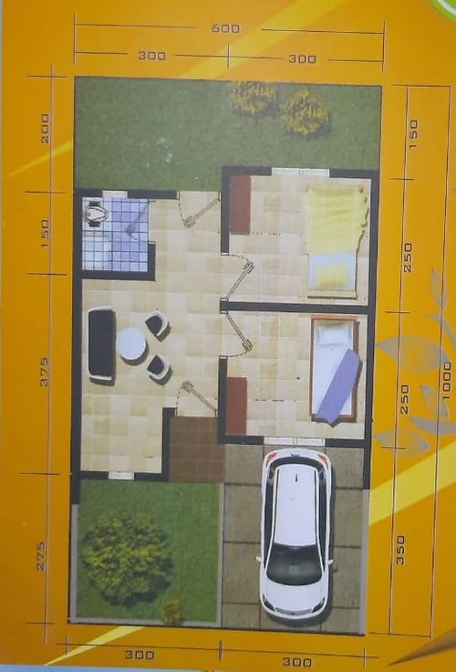 foto denah rumah tipe subsidi perumahan MERAH DELIMA RESIDENCE 2