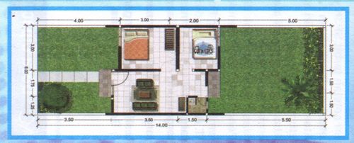 foto denah rumah tipe 30/84 perumahan ASTAMA CIPACUNG