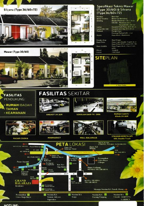 foto denah rumah tipe Subsidi perumahan Grand Balaraja Residence