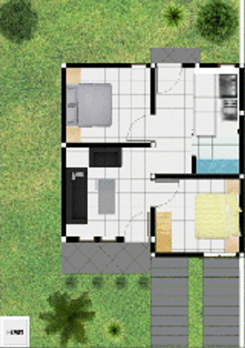 foto denah rumah tipe 36 perumahan GRIYA PERMAI GEMILANG