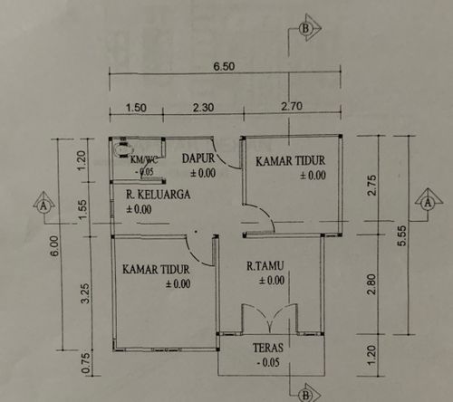 foto denah rumah tipe 36 perumahan Griya Cendana Permai